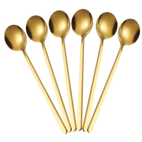 CONGARTENO 6 Stück Teiliges Edelstahl Teelöffel mit Langem Griff Langlebige Rührlöffel für Kaffee Tee und Eiscreme Hygienisch Spülmaschinengeeignet Komfortabel Gestaltet Lang CONGARTENO 6 Stück Teiliges Edelstahl Teelöffel mit Langem Griff Langlebige Rührlöffel für Kaffee Tee und Eiscreme Hygienisch Spülmaschinengeeignet Komfortabel Gestaltet Lang von CONGARTENO
