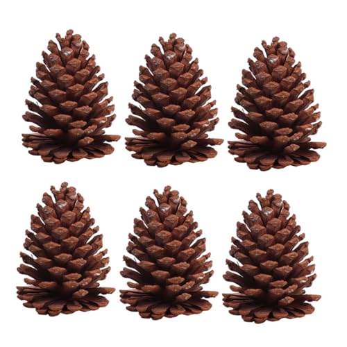 CONGARTENO 6 Stück Teiliges Getrockneter Natürlicher Kiefernzapfen Mehrfache Verwendung Rustikale Weihnachtsdeko und Fotorequisite für DIY Bastelprojekte und Wohnraumgestaltung CONGARTENO 6 Stück Teiliges Getrockneter Natürlicher Kiefernzapfen Mehrfache Verwendung Rustikale Weihnachtsdeko und Fotorequisite für DIY Bastelprojekte und Wohnraumgestaltung von CONGARTENO
