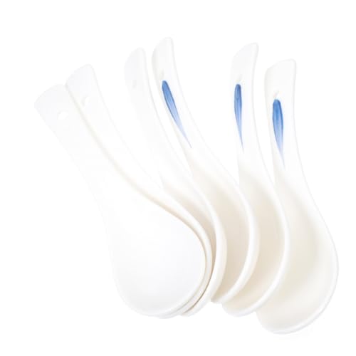 CONGARTENO 6 Stück Teiliges Keramiklöffel für Küche und Haushalt Vielseitig Verwendbare Suppen und Frühstückslöffel Langlebig Glatte Oberfläche zum Verzehr von Brei Suppe und Dessert CONGARTENO 6 Stück Teiliges Keramiklöffel für Küche und Haushalt Vielseitig Verwendbare Suppen und Frühstückslöffel Langlebig Glatte Oberfläche zum Verzehr von Brei Suppe und Dessert von CONGARTENO