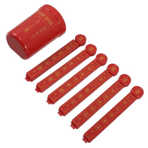CONGARTENO 6 Stück Teiliges Lebensmittelechte Kunststoff Beutelverschlussclips mit Magnet für Kühlschrank Auslaufsichere Snack und Frischhaltetaschenverschlussklammern Praktische Küchenclips von CONGARTENO