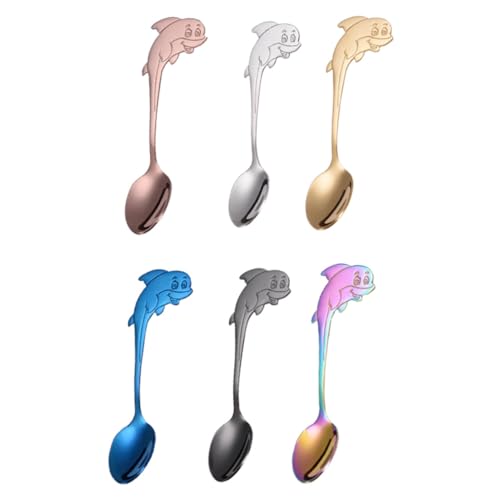 CONGARTENO 6 Stück Teiliges Teelöffel mit Delfin Design Rostfrei Polierte Oberfläche Dessert und Kaffeelöffel Geeignet für Zuhause Restaurant und Hotelgebrauch CONGARTENO 6 Stück Teiliges Teelöffel mit Delfin Design Rostfrei Polierte Oberfläche Dessert und Kaffeelöffel Geeignet für Zuhause Restaurant und Hotelgebrauch von CONGARTENO