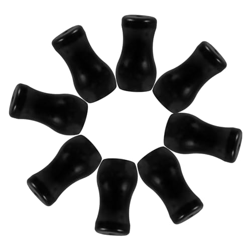 CONGARTENO 8 Stück Teiliges Blind Cord Knobs Dekorative Zugknöpfe für Jalousien Installieren Passend für Fensterrollos und Deckenventilatoren aus PVC Schwarz von CONGARTENO