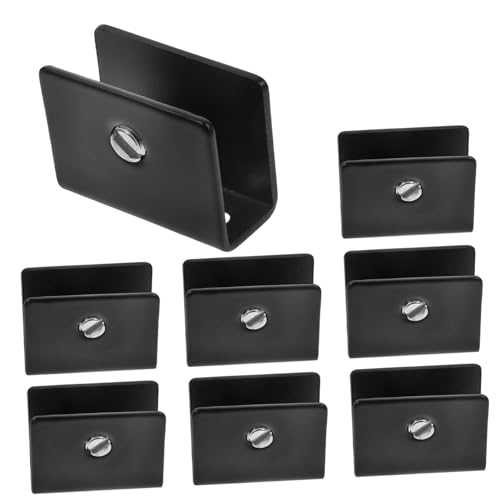CONGARTENO 8 Stück Teiliges Edelstahl Glashalterung Spiegelklemme Mittlere Robuste Halterung zur Sicheren Spiegelmontage an Wänden Vielseitig für Glas Fliesen Langlebig und von CONGARTENO