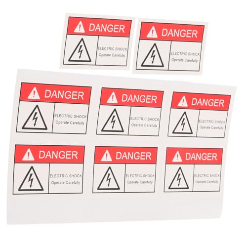 CONGARTENO 8 Stück Warnschild Elektrische Schläge Warnaufkleber Selbstklebend Klare Lesbarkeit Vielseitig Einsetzbar Für Elektrische Geräte Sicherheitskennzeichnung CONGARTENO 8 Stück Warnschild Elektrische Schläge Warnaufkleber Selbstklebend Klare Lesbarkeit Vielseitig Einsetzbar Für Elektrische Geräte Sicherheitskennzeichnung von CONGARTENO