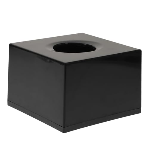 CONGARTENO Abs Tissue Box Schwarzer Quadratischer Taschentuchspender mit Praktischem Design Feuchtigkeitsabweisend für Zuhause Büro Auto und Restaurant Eleganter Napkin Storage Container CONGARTENO Abs Tissue Box Schwarzer Quadratischer Taschentuchspender mit Praktischem Design Feuchtigkeitsabweisend für Zuhause Büro Auto und Restaurant Eleganter Napkin Storage Container von CONGARTENO