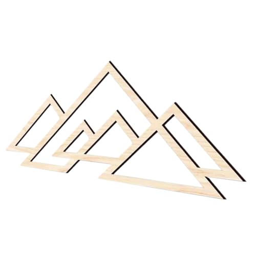 CONGARTENO Abstrakte Holz Wanddeko Bergmotiv Mittlere Geometrisches Relief Hochwertiges Holzmaterial Moderne Hohlraum Wandkunst für Wohnzimmer Schlafzimmer Büro und Arbeitszimmer von CONGARTENO