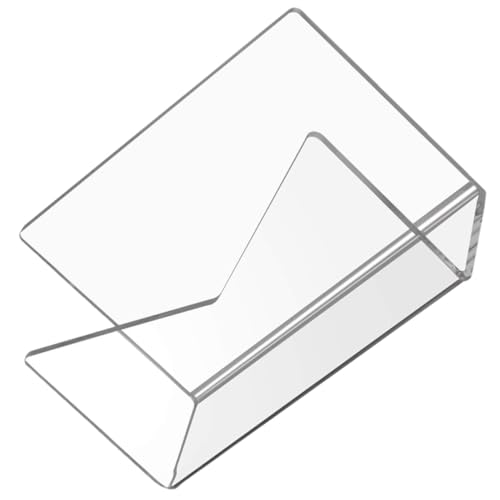 CONGARTENO Acryl Briefhalter Transparent mit Rundungen Stabiler Büro Organizer und Ablagefach für Briefe Bücher und Akten Praktisches Tischregal für Schreibtisch und Bürobedarf von CONGARTENO