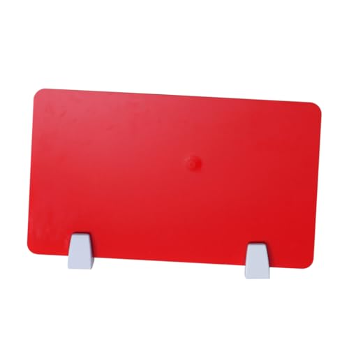 CONGARTENO Acryl Trennwand Schreibtisch Roter Office Desktop Baffle Praktische Prüfungsschutzplatte für Büro Schule Arbeitsplatz Sichtschutz von CONGARTENO