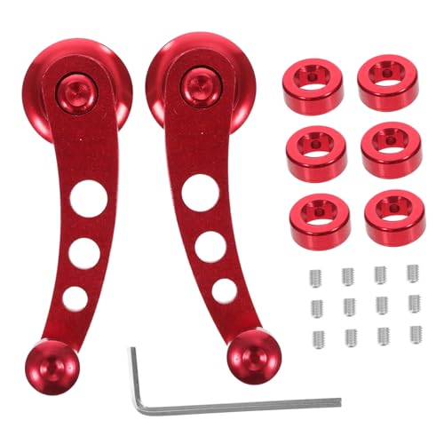 CONGARTENO Aluminium Fensterkurbel Set Teilig mit Adaptern Links Rechts Türgriff Ersatz für Manuelle Autofenster Einfache Montage Robustes Material Rote Oberfläche für Vielseitige CONGARTENO Aluminium Fensterkurbel Set Teilig mit Adaptern Links Rechts Türgriff Ersatz für Manuelle Autofenster Einfache Montage Robustes Material Rote Oberfläche für Vielseitige von CONGARTENO