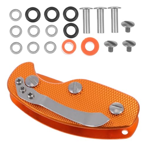 CONGARTENO Aluminiumlegierung Schlüsselhalter Robust Langlebig Einfacher Outdoor Schlüsselorganizer mit Rückklammer in Orange Kompakter Faltbarer Schlüsselclip für Sicheren Transport CONGARTENO Aluminiumlegierung Schlüsselhalter Robust Langlebig Einfacher Outdoor Schlüsselorganizer mit Rückklammer in Orange Kompakter Faltbarer Schlüsselclip für Sicheren Transport von CONGARTENO