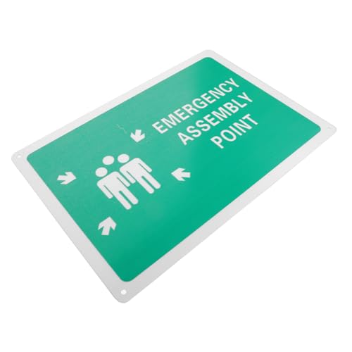 CONGARTENO Aluminiumschild Feuerwehr Sammelstelle Warnzeichen Wetterfest Korrosionsbeständig Hohe Sichtbarkeit Einfache Montage Sicherheitskennzeichnung CONGARTENO Aluminiumschild Feuerwehr Sammelstelle Warnzeichen Wetterfest Korrosionsbeständig Hohe Sichtbarkeit Einfache Montage Sicherheitskennzeichnung von CONGARTENO
