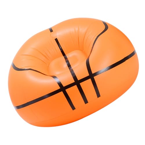 CONGARTENO Aufblasbares Basketball Sofa Kreativer Faltbarer PVC Luftsessel Tragbarer Outdoor Lounge Stuhl Leicht Langlebig für Reisen Strand Festivals und Freizeitgebrauch von CONGARTENO