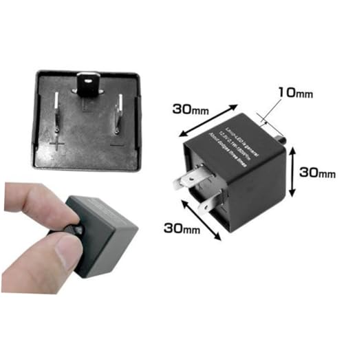 CONGARTENO Auto Blinkerrelais Pin Einstellbar Frequenz Flasher Relay Kfz Motorrad Schwarz Breiter Spannungsbereich Hohe Stabilität Lange Lebensdauer CONGARTENO Auto Blinkerrelais Pin Einstellbar Frequenz Flasher Relay Kfz Motorrad Schwarz Breiter Spannungsbereich Hohe Stabilität Lange Lebensdauer von CONGARTENO