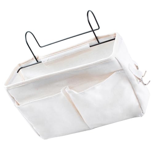CONGARTENO Bedside Hanging Storage Bag mit Großer Kapazität Praktischer Aufbewahrungskorb für Schlafzimmer und Studentenwohnheim Einfache Befestigung Am Bettkopf Weiß Multifunktional für CONGARTENO Bedside Hanging Storage Bag mit Großer Kapazität Praktischer Aufbewahrungskorb für Schlafzimmer und Studentenwohnheim Einfache Befestigung Am Bettkopf Weiß Multifunktional für von CONGARTENO