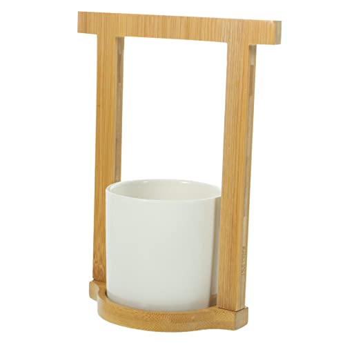 CONGARTENO Besteckkorb Utensil Küchenlöffelhalter Löffelhalter Küche Besteck-Organizer für die Arbeitsplatte Tragbar eng neuartiger Essstäbchenhalter Küchenbesteckhalter Holz von CONGARTENO