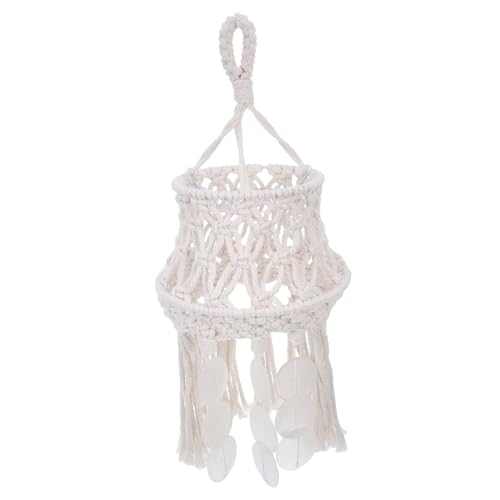 CONGARTENO Boho Lampenschirm Makramee aus Atmungsaktivem Baumwollgewebe Handgefertigt Weiches Licht für Schlafzimmer Wohnzimmer Dekorativer Ersatz für Kronleuchter und Pendelleuchten Einfache CONGARTENO Boho Lampenschirm Makramee aus Atmungsaktivem Baumwollgewebe Handgefertigt Weiches Licht für Schlafzimmer Wohnzimmer Dekorativer Ersatz für Kronleuchter und Pendelleuchten Einfache von CONGARTENO