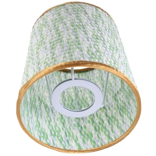 CONGARTENO Bunter Pvc gewebter Lampenschirm Ersatz für Stehlampe und Tischlampe Konischer Lampenschirm mit Robustem Material Lichtschutz für Schlafzimmer und Wohnräume Langlebig und Modisch von CONGARTENO