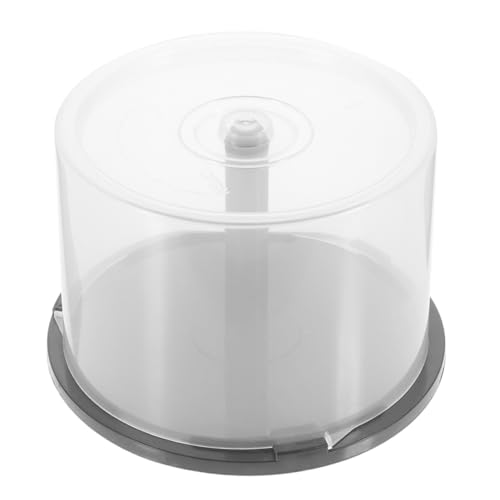 CONGARTENO CD Aufbewahrungsbox aus Robustem PP Kunststoff Transparenter CD Behälter mit Deckel für Discs Kratzfest und Schützend für Zuhause und Büro von CONGARTENO