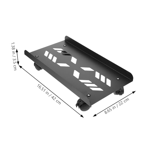 CONGARTENO Computer Tower Stand aus Stabile PC Halterung mit Leisen Mobiler CPU Ständer für Büro und Zuhause Platzsparendes Design Hohe Tragfähigkeit Einfach zu Bewegen von CONGARTENO