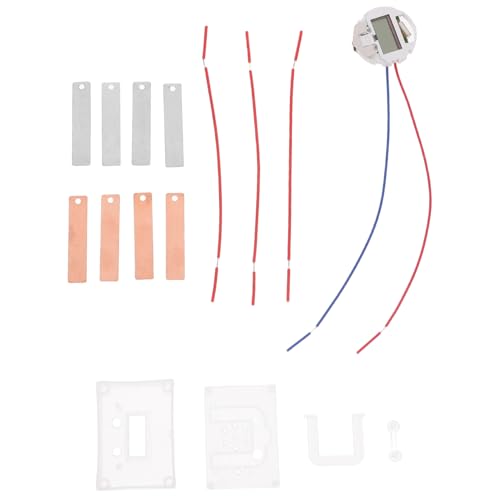 CONGARTENO DIY Fruchtbatterie Experimentierset für Schüler Interaktives Physik Lernspielzeug mit Kartoffel Uhr Elektronik Experiment Zubehör für Naturwissenschaftlichen Unterricht und von CONGARTENO