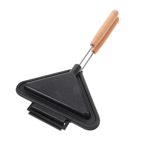 CONGARTENO Doppelseitige Sandwich bratpfanne aus Gusseisen Antihaftbeschichtet Multifunktionale Mini dreieck toasterform für Frühstück Käse Dessert und Steak Leicht zu Reinigen Abnehmbar von CONGARTENO