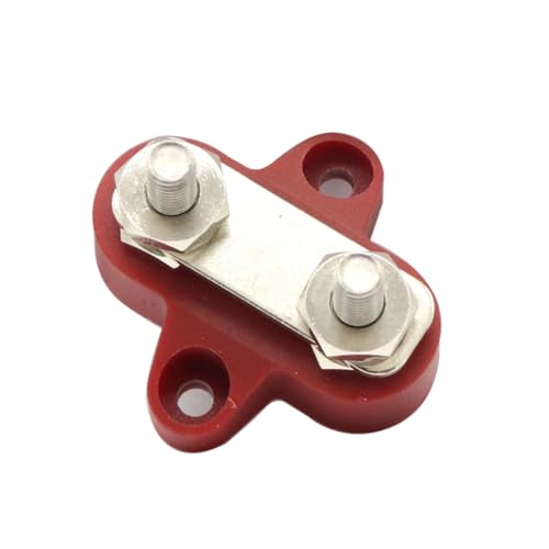 CONGARTENO Dual Anschlussbolzen Verteilerblock Schwerlast Rot für Auto Boot Wohnmobil mit Glasfaserverstärktem Nylongehäuse Robust Langlebig CONGARTENO Dual Anschlussbolzen Verteilerblock Schwerlast Rot für Auto Boot Wohnmobil mit Glasfaserverstärktem Nylongehäuse Robust Langlebig von CONGARTENO
