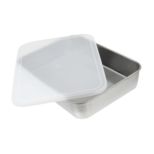 CONGARTENO Edelstahl Backblech mit Deckel Groß Langlebige Aufbewahrungsbox für Backen Grillen Sushi und Obst Stapelbare Frischhaltebox für Kuchen und Bbq Spülmaschinenfest und Rostfrei CONGARTENO Edelstahl Backblech mit Deckel Groß Langlebige Aufbewahrungsbox für Backen Grillen Sushi und Obst Stapelbare Frischhaltebox für Kuchen und Bbq Spülmaschinenfest und Rostfrei von CONGARTENO
