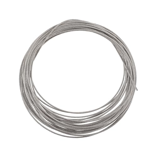 CONGARTENO Edelstahl Drahtseil Stahlseil für Außenbereich Rostfrei Strapazierfähig Flexibel Vielseitig als Wäscheleine Geländerseil und Befestigungskabel Geeignet CONGARTENO Edelstahl Drahtseil Stahlseil für Außenbereich Rostfrei Strapazierfähig Flexibel Vielseitig als Wäscheleine Geländerseil und Befestigungskabel Geeignet von CONGARTENO