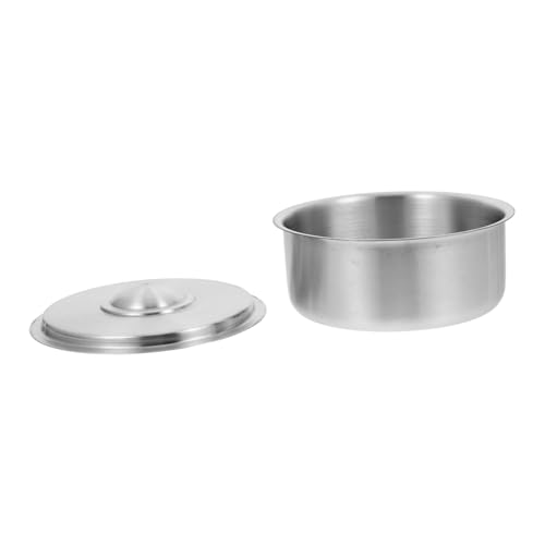 CONGARTENO Edelstahl Food Bowl mit Deckel Multifunktionale Dampfschale für Babynahrung Hitzebeständig Mikrowellen Kühlschrankgeeignet für Haushalt Camping Restaurant und Picknick von CONGARTENO