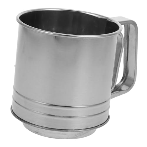 CONGARTENO Edelstahl Mehlsieb Cup Handliches Rundsieb Feines Küchensieb mit Ergonomischem Griff für Einfaches Mehl und Backzutaten Filtern Beim Backen und Kochen CONGARTENO Edelstahl Mehlsieb Cup Handliches Rundsieb Feines Küchensieb mit Ergonomischem Griff für Einfaches Mehl und Backzutaten Filtern Beim Backen und Kochen von CONGARTENO