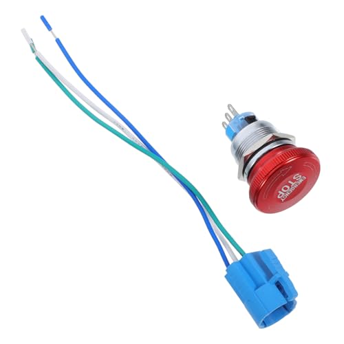 CONGARTENO Edelstahl Not aus Schalter Notdruckknopf mit Stecker für Schnelle Maschinenabschaltung Industrie Sicherheitsfunktion Langlebig Robust CONGARTENO Edelstahl Not aus Schalter Notdruckknopf mit Stecker für Schnelle Maschinenabschaltung Industrie Sicherheitsfunktion Langlebig Robust von CONGARTENO