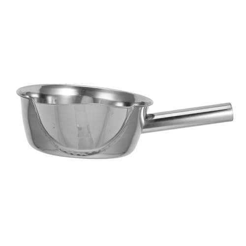 CONGARTENO Edelstahl Pommes Schaufel mit Entenschnabelform Lebensmittelecht Effizientes Auslaufsicheres Dosieren von Pommes Hähnchenfilets und Snacks Leicht zu Reinigen Vielseitig Einsetzbar von CONGARTENO