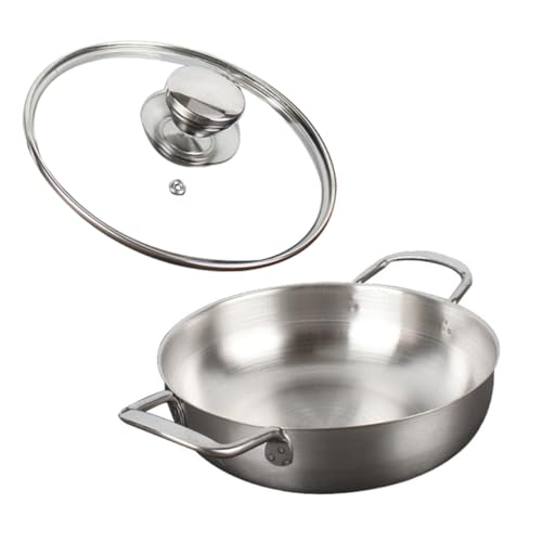 CONGARTENO Edelstahl Ramen Topf mit Glasdeckel Multifunktionaler Haushalts Suppentopf für Nudeln Meeresfrüchte Suppe und Reis Robust Sicher und Einfach zu Tragen Geeignet für Verschiedene CONGARTENO Edelstahl Ramen Topf mit Glasdeckel Multifunktionaler Haushalts Suppentopf für Nudeln Meeresfrüchte Suppe und Reis Robust Sicher und Einfach zu Tragen Geeignet für Verschiedene von CONGARTENO