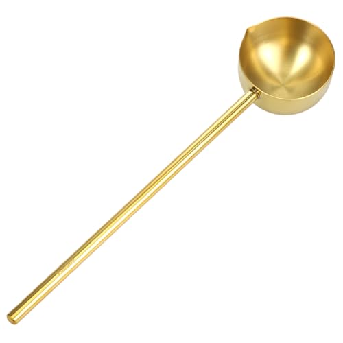 CONGARTENO Edelstahl Schöpfkelle mit Verlängertem Griff Multifunktionaler Wasserschöpfer für Küche und Garten Robuste Servierkelle zum Wasser Ölgießen Goldfarben CONGARTENO Edelstahl Schöpfkelle mit Verlängertem Griff Multifunktionaler Wasserschöpfer für Küche und Garten Robuste Servierkelle zum Wasser Ölgießen Goldfarben von CONGARTENO