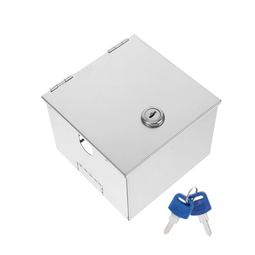 CONGARTENO Edelstahl Steckdosen Schutzbox Wetterfest Antidiebstahl Elektrische Außenabdeckung Robuste Sicherheitsbox Für Verlängerungskabel Und Elektrische Steckdosen Außenbereich von CONGARTENO