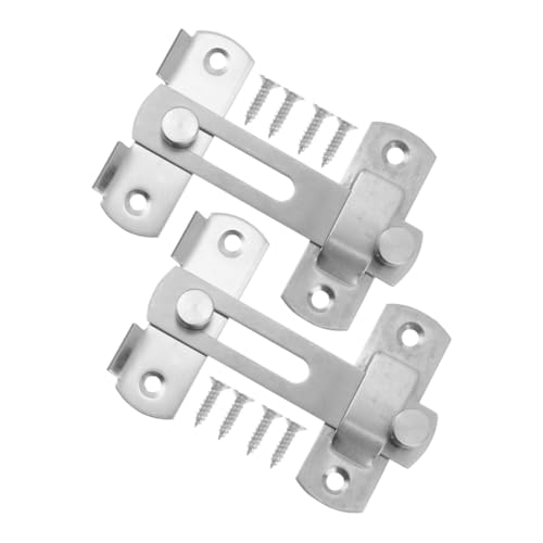 CONGARTENO Edelstahl Tür Riegel Schiebeschloss mit Robustem Stift Antidiebstahl Sicherheitsriegel Einfache Montage für Türen und Fenster Haus Schutz von CONGARTENO