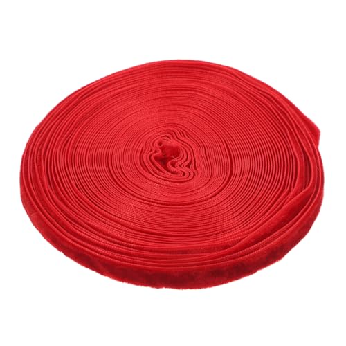 CONGARTENO Einseitiges Flauschiges Geschenkband Weiches Polyester Samtband für DIY Schleifen Festliche Geschenkverpackung und Kreative Bastelprojekte Elegante Rote Verpackungsschleife CONGARTENO Einseitiges Flauschiges Geschenkband Weiches Polyester Samtband für DIY Schleifen Festliche Geschenkverpackung und Kreative Bastelprojekte Elegante Rote Verpackungsschleife von CONGARTENO