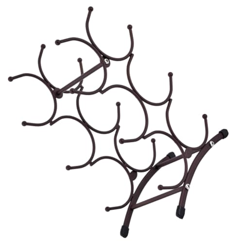 CONGARTENO Einstellbares Abnehmbares Vintage Weinregal aus Metall für Flaschen Rustikaler Flaschenhalter in Antikem Freistehend für Küche Bar Restaurant und Esszimmer Dekorativ und von CONGARTENO