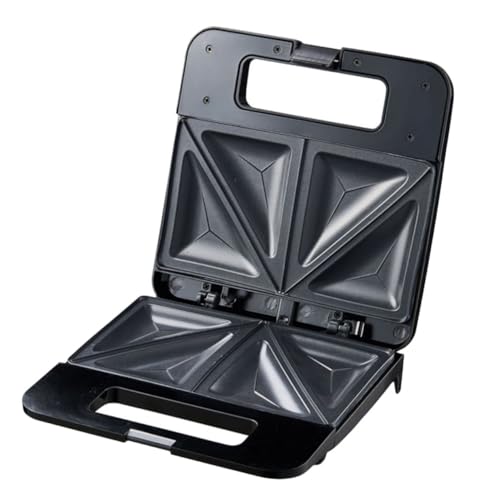 CONGARTENO Elektrischer Mini Sandwich Maker mit Doppelter Heizfunktion Antihaftbeschichtete Backfläche Automatische Temperaturkontrolle Energiesparend Rutschfest Kompaktes Design für von CONGARTENO