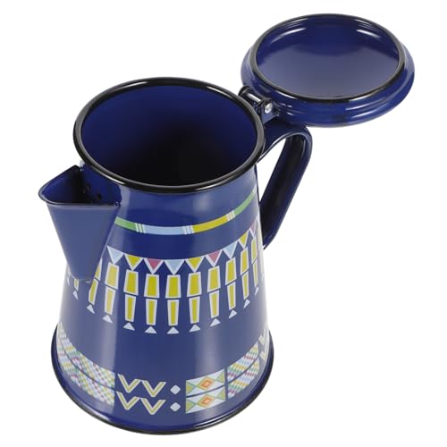 CONGARTENO Emaille Wasserkocher mit Handlichem Griff Tragbarer Teekessel für Camping und Outdoor Hitzebeständig Gesundes Material Retro Design Leichter Transport für Kaffee und CONGARTENO Emaille Wasserkocher mit Handlichem Griff Tragbarer Teekessel für Camping und Outdoor Hitzebeständig Gesundes Material Retro Design Leichter Transport für Kaffee und von CONGARTENO