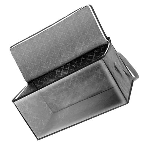 CONGARTENO Faltbare Kleiderbox aus Robustem Vliesstoff Große Aufbewahrungsbox für Kleidung und Bettwäsche Staubdichte Organizer Tasche für Schrank Platzsparend und Langlebig Leicht zu Falten CONGARTENO Faltbare Kleiderbox aus Robustem Vliesstoff Große Aufbewahrungsbox für Kleidung und Bettwäsche Staubdichte Organizer Tasche für Schrank Platzsparend und Langlebig Leicht zu Falten von CONGARTENO
