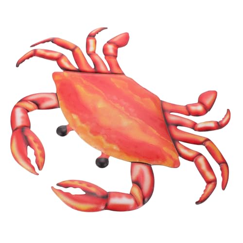 CONGARTENO Farbenfrohes Krabben wandornament aus Robustem Eisen Realistisches Design Stilvolle Wanddekoration für Innen Außenbereiche Geschenk und Wohnaccessoire CONGARTENO Farbenfrohes Krabben wandornament aus Robustem Eisen Realistisches Design Stilvolle Wanddekoration für Innen Außenbereiche Geschenk und Wohnaccessoire von CONGARTENO