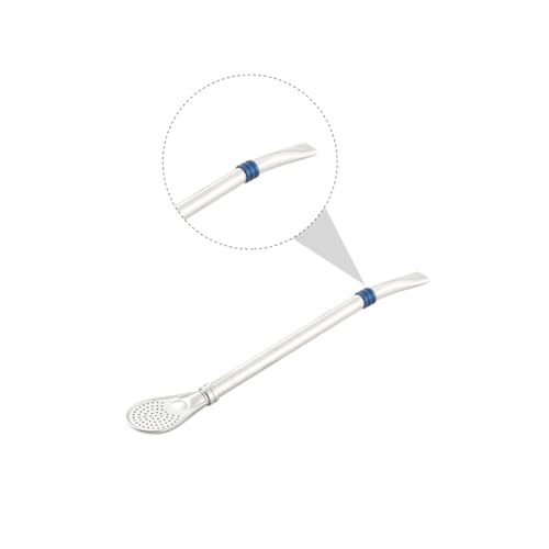 CONGARTENO Filterlöffel aus Edelstahl mit Abnehmbarem Mundstück und Reinigungsbürste Multifunktionaler Rühr Trinkhalm Langlebig und Leicht zu Reinigen Geeignet für Tee und Getränke CONGARTENO Filterlöffel aus Edelstahl mit Abnehmbarem Mundstück und Reinigungsbürste Multifunktionaler Rühr Trinkhalm Langlebig und Leicht zu Reinigen Geeignet für Tee und Getränke von CONGARTENO