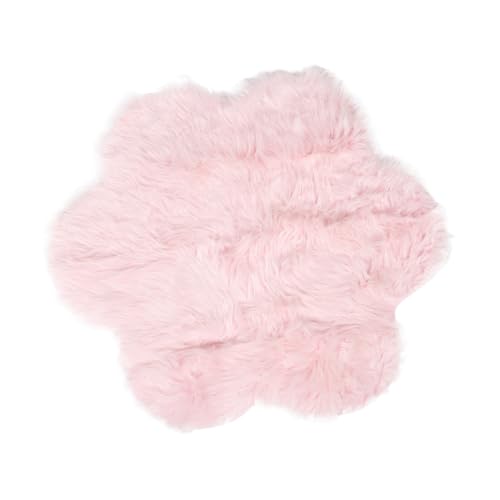 CONGARTENO Floral Teppich Blumendesign Flauschiger Shaggy Teppich Rosa Blumenform Dekorativ Weicher Bodenteppich Für Schlafzimmer Wohnzimmer Isolierend CONGARTENO Floral Teppich Blumendesign Flauschiger Shaggy Teppich Rosa Blumenform Dekorativ Weicher Bodenteppich Für Schlafzimmer Wohnzimmer Isolierend von CONGARTENO