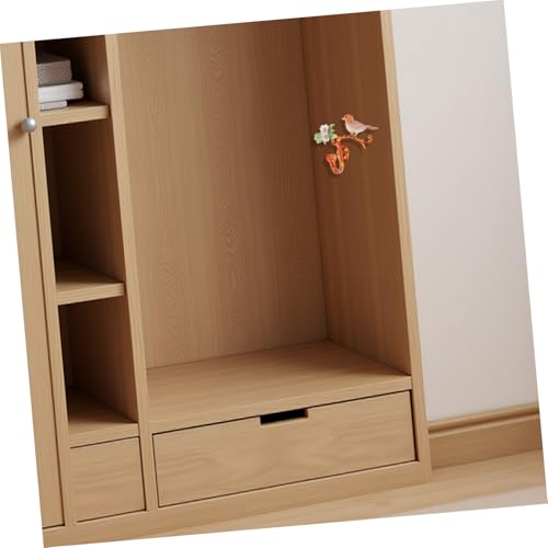 CONGARTENO Floraler Metall-wandhaken Vintage Vogel Motiv Rustikaler Einzelhaken für Mäntel Hüte Taschen Dekorativer Metallkunst Wandhalter für Flur Schlafzimmer Badezimmer von CONGARTENO