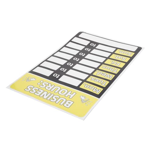 CONGARTENO Geschäftszeiten Schild Aufkleber PVC Selbstklebend Open Closed Zeichen für Laden Bar Restaurant Wetterfest Beschreibbar Einfache Anbringung Fenster Glatten Oberflächen von CONGARTENO