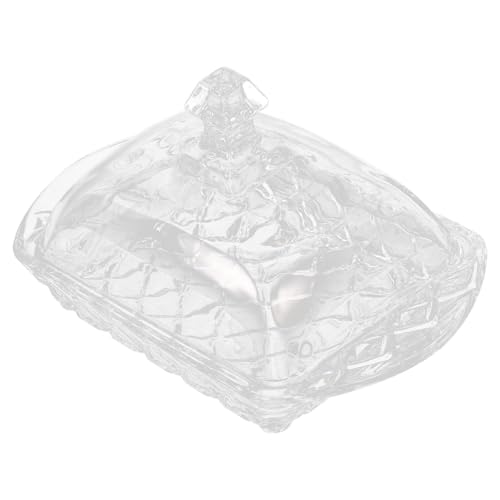 CONGARTENO Glas Butterdose mit Deckel Wiederverwendbarer Käse und Butterbehälter Klarer Haushalts Frischehalter für Butter Käse Desserts Praktische Aufbewahrungsbox für Küche von CONGARTENO