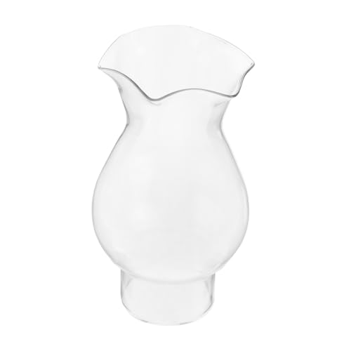 CONGARTENO Glas Lampenschirm Ersatz Öl Lampenglas Vintage Öllampe Abdeckung für Antike Kerosinlampen und Dekorative Tischlampen Klar Robust Nostalgischer Stil von CONGARTENO