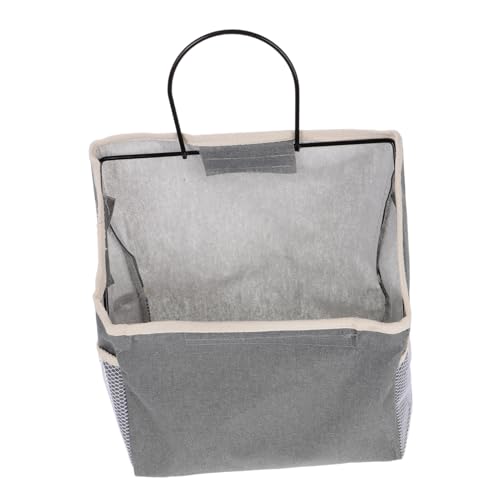 CONGARTENO Große Praktische Aufbewahrungstasche aus Stoff zum Aufhängen Wandmontierter Organizer für Tür Vielseitiger Ordnungsbeutel für Schlafzimmer und Wohnzimmer Graue Version von CONGARTENO