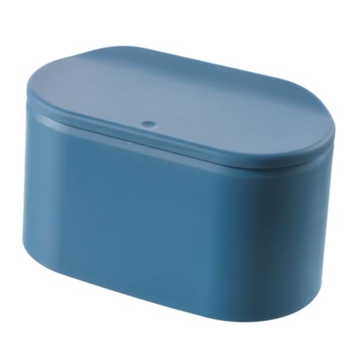 CONGARTENO Großer Desktop Mülleimer mit Druckknopf und Deckel Quadratischer Kunststoff Abfalleimer in Blau Geruchsdicht Stilvoll für Wohnzimmer und Büro Langlebig und Einfach zu Bedienen CONGARTENO Großer Desktop Mülleimer mit Druckknopf und Deckel Quadratischer Kunststoff Abfalleimer in Blau Geruchsdicht Stilvoll für Wohnzimmer und Büro Langlebig und Einfach zu Bedienen von CONGARTENO